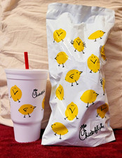 Chick-fil-A Reusable Insulated Cup with Straw - "Eat Mor Chikin" Cow Design