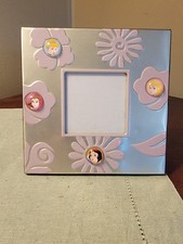Disney Princess Connoisseur Picture Frame Silver Pink Floral 3x3 — listing 3