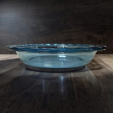 Pyrex Clear Glass Fluted Rim Deep Dish Pie Plate 9.5 inch — listing 4