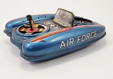 Vintage Tin Litho Friction "Small Flying Boat" Space Toy #5 with Original Box, Made in China — listing 3