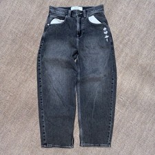 Hollister Black Baggy Jeans with Embroidered Cobra Snake Back Pocket — listing 3