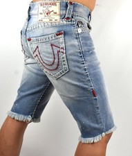True Religion Rocco Super T Acid Wash Denim Shorts — listing 5