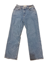 Abercrombie & Fitch The '90s Relaxed Jean High Rise Curve Love Black Wash Size 27/4R — listing 4
