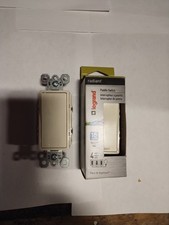 Decorator 4-Way Rocker Light Switch TM874-LACC6, 15A 120/277VAC, Light Almond