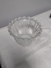 KIG Indonesia Pressed Glass Bowl with Embossed Tulip Design — listing 5