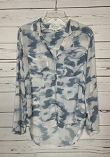 Cloth & Stone by Anthropologie White Cotton Button-Front Top, Size M/L — listing 2