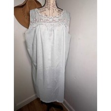 Vintage Cream Lace Knit Dress/Nightgown, German Size 48 — listing 4