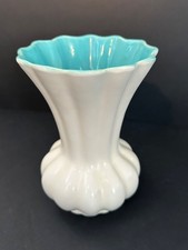 Catalina Gladding McBean Console Bowl C-219, Ivory & Coral Freeform Ruffle-Rim Bowl — listing 2