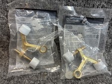 National Hardware Brass Finish Door Stop Lot - Spring Door Stop (V232) & Hinge Pin Door Stop for Hollow Core Doors (V227), listing 3
