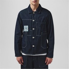 Indigo Denim Chore Jacket / Coverall Work Jacket (photographed off a Rakuten/Zenplus listing screen) — listing 2