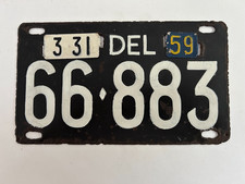 Vintage Delaware Porcelain License Plate "61-471" — listing 5