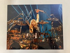 Eric Singer (KISS) Autographed Drumhead, Personalized 'To Joe' — listing 3