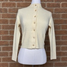 Soho & Stella New York Pale Yellow Button-Front Cardigan, Women's Size L — listing 5