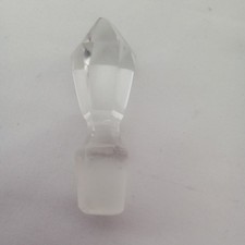 Cut Crystal Faceted Teardrop Bottle Stopper (Decanter Replacement Stopper) No - completely unmarked — listing 5