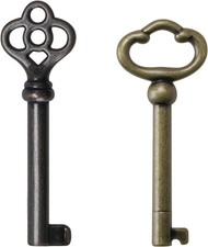 Lot of Antique/Vintage Skeleton Keys (approx. 17 pieces, mixed bit & barrel keys) — listing 6