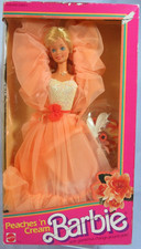Vintage Peaches 'n Cream Barbie Doll in Peach Iridescent Gown — listing 5