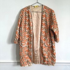 1970s Vintage Light Blue Cotton Jacket with Embroidered Sunset Landscape Back — listing 5