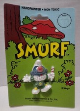 Vintage Jester/Clown Smurf PVC Figurine with Candy Cane Wand — listing 2
