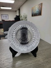 Avon Fostoria Crystal Pool Floating Candle Holder with Floral Medley Lily — listing 4