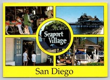 San Diego Seaport Village Aerial Skyline Postcard (MA-927) — listing 2