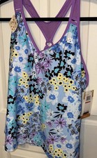 ZeroXPosur Women's Two-Piece Tankini Swimsuit, Seashell Coral, Size XL — listing 6