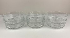 Arcoroc France Diamant Starburst Cut Glass Dessert Bowl 5"