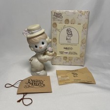 Precious Moments Clown Angel Figurine with Flowers and Wings — listing 4