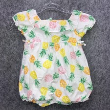 Janie and Jack Baby Girl Yellow Floral Embroidered Knit Bubble Romper, 6-12 Months, listing 6