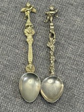 Vintage Italian Figural Silverplate Hors d'oeuvre / Appetizer Serving Set in Box — listing 5
