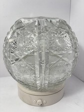 Cut Crystal Rose Bowl with Diamond and Vertical Wedge Pattern — listing 6