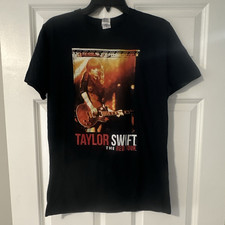Taylor Swift 1989 Sunglasses Portrait Graphic T-Shirt, Navy Blue