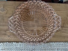 Anchor Hocking Pink Depression Glass "Waterford Waffle" 6-inch Berry Bowl — listing 3