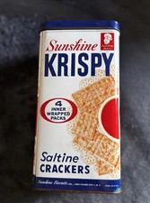 Vintage Sunshine Krispy Saltine Crackers Advertising Tin — listing 5