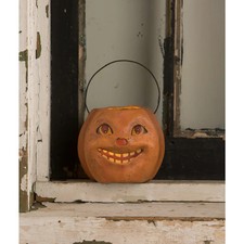Vintage Embossed Die-Cut Jack-O-Lantern Halloween Pumpkin Wall Decoration Unmarked / Made in USA, listing 5