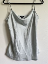 Express Satin V-Neck Cami Slip Top in Terracotta Rose — listing 5