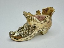 Antique Cast Bronze Figural Victorian High Button Boot Pincushion — listing 4