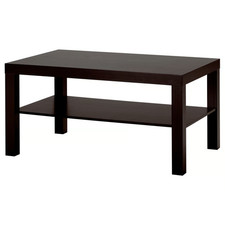 IKEA Lack Red Side Table with Two Pine Children's Stools — listing 2