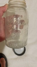 Vintage Kerr Self Sealing Mason Half-Pint Jar with Zinc Lid — listing 6