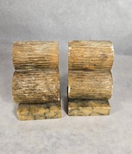 Vintage Carved Onyx Stone Bookends, Pair — listing 5