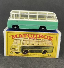 Matchbox Superfast No. 68 Mercedes Coach Bus, Maroon/White with Green Windows — listing 2