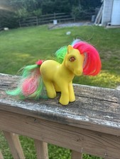 My Little Pony G1 Twinkle Eyed 'Sky Rocket' (Firefly-style), Teal Body with Yellow Hair and Diamond/Gem Symbol — listing 3