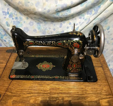 Antique Singer Cast Iron Treadle Sewing Machine Base/Stand with Enamel Top — listing 2
