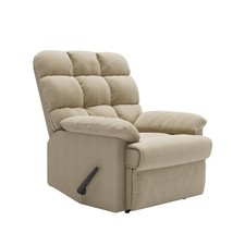 Brown Microfiber Manual Recliner Chair with Cup Holder, listing 5
