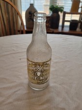 "Old Fashion Root Beer" Metal Advertising Sign, Yellow with Red/Black Lettering
