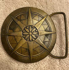 Vintage Bluegrass Hunter & Dog Belt Buckle by Indiana Metal Craft — listing 4