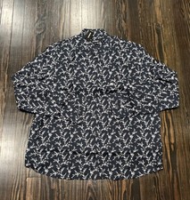 Express Men's Short-Sleeve Floral Print Button-Up Shirt, Size S — listing 3