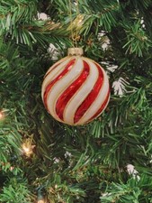 Bag of Red & White Shatterproof Christmas Ornaments (Finial, Star, Onion, Ball Shapes)