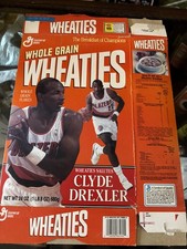 Wheaties Clyde Drexler Portland Trail Blazers Commemorative Cereal Box, circa 1992-1993 — listing 2