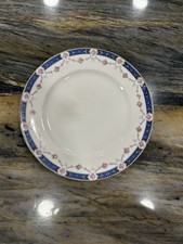 Vintage National Ivory 10-Piece Dinnerware Set with Service Pieces, Ivory with Gold Trim and Floral Border, circa 1920s