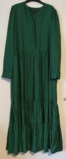 Green Gingham Check Tiered Babydoll Sundress with Ruffle Straps — listing 3